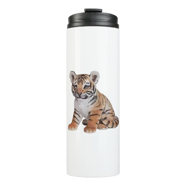 Baby tiger thermal tumbler (Front)