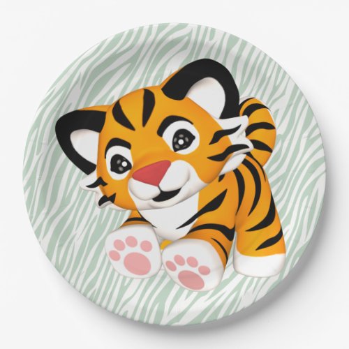 Baby Tiger Wild with Excitement Plates