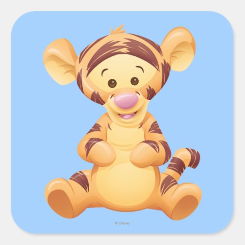 Baby Tigger Square Sticker