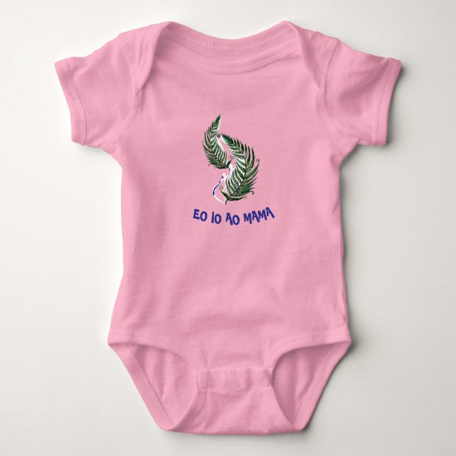 Baby Toddler Bodysuit New Zealand Aotearoa Fern  (Front)