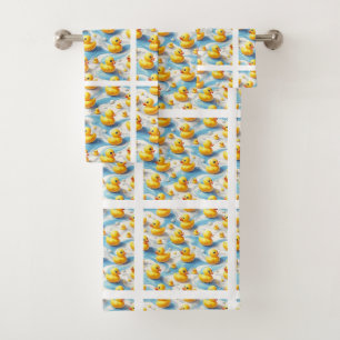Baby & Toddler Rubber Ducky Bath Towel Set