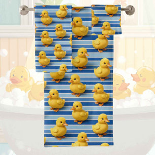 Baby & Toddler Rubber Ducky Bath Towel Set