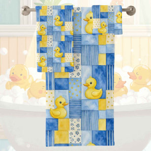 Baby & Toddler Rubber Ducky Bath Towel Set