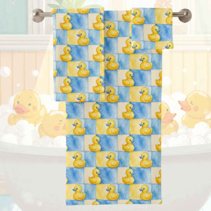 Baby & Toddler Rubber Ducky Bath Towel Set