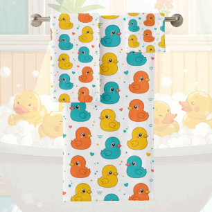 Baby & Toddler Rubber Ducky Bath Towel Set