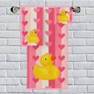 Baby & Toddler Rubber Ducky Bath Towel Set