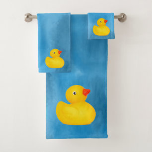 Baby & Toddler Rubber Ducky Bath Towel Set