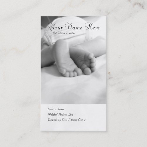 Baby Toes profile card Business Card