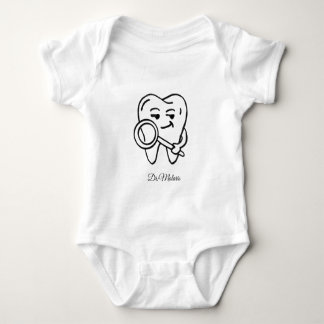 baby tooth, future dentist, personalized. bodysuit