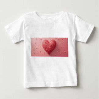 Baby Tops & T-Shirts Pink poster heart shirt