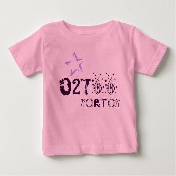 Baby Town Zip Code Shirt by NortonSpiritApparel at Zazzle