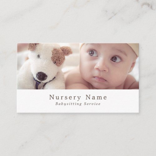 Baby  Toy Dog Babysitter Daycare Nursery Business Card