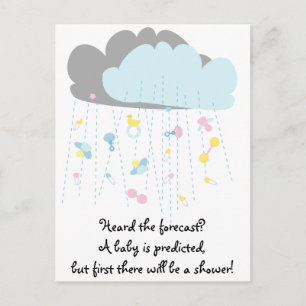 Baby Toy Shower/Baby Shower Invitation Postcard