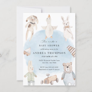 Baby Toys Vintage Baby Shower Invitation