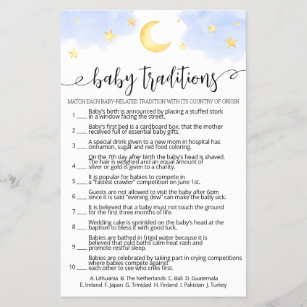 Baby Traditions Around The World Baby Shower Game