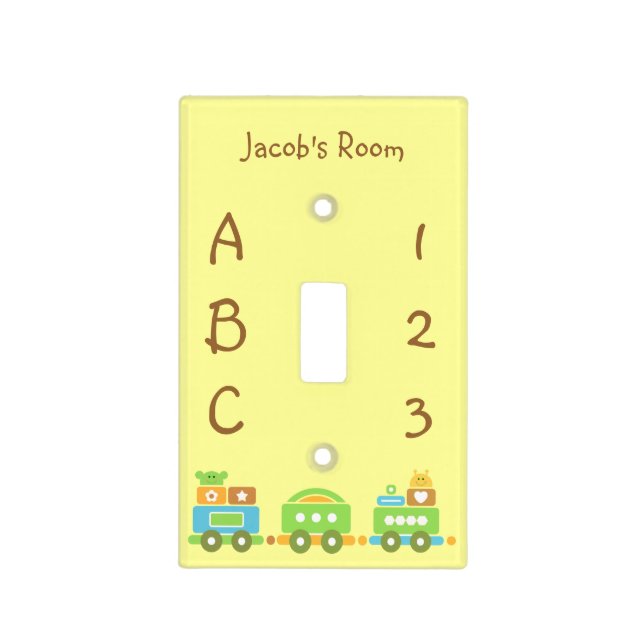 Baby Train Light Switch Cover (Front)