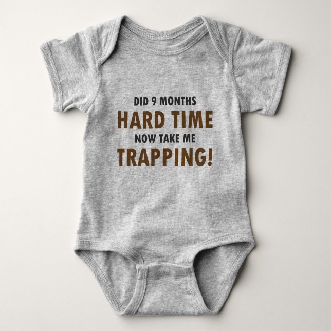 Baby Trapping Trapper Jersey Bodysuit Shirt (Front)