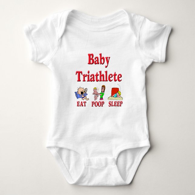 Baby Triathlete Baby Bodysuit (Front)