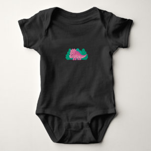 Baby Triceratops Watercolor Bodysuit