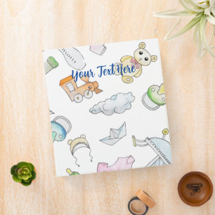 Baby Trinkets 3 Ring Binder
