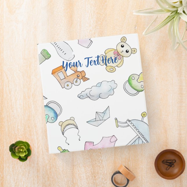 Baby Trinkets 3 Ring Binder (In Situ)