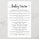 True or false baby shower quiz baby quiz Camo baby shower 