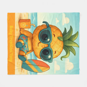 Baby TropiCool Tony - Pineapple Empire Fleece Blanket