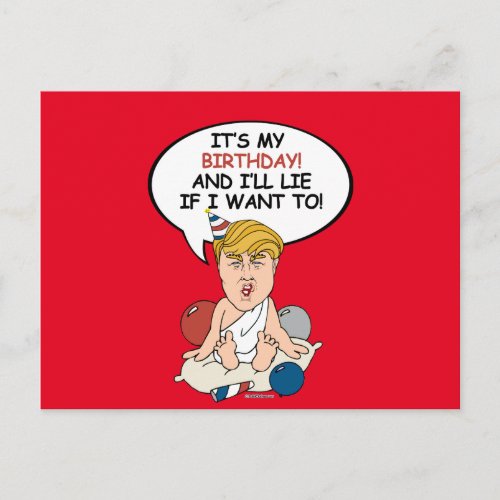 Baby Trump Birthday Card _ Its my birthday and i