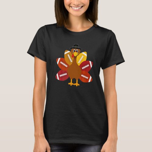Baby Turkey and Football Balls Sport T-Shirt