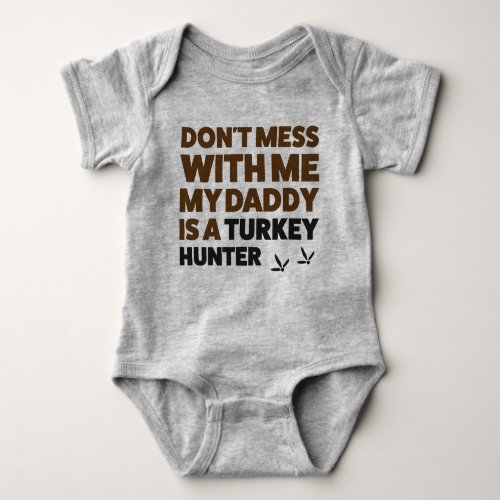 Baby Turkey Hunting Jersey Bodysuit Shirt