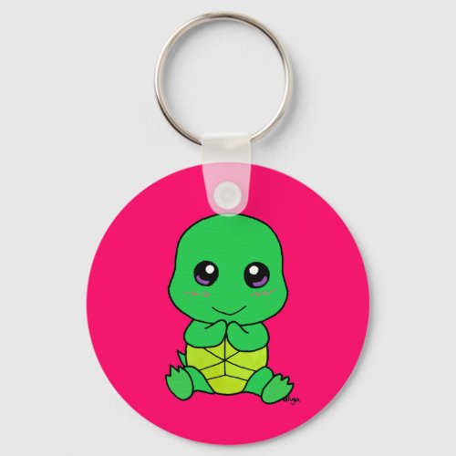 Baby turtle keychain