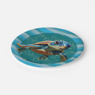 Baby Turtle Paper Plate