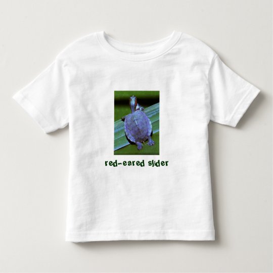 baby turtle, red-eared slider toddler t-shirt