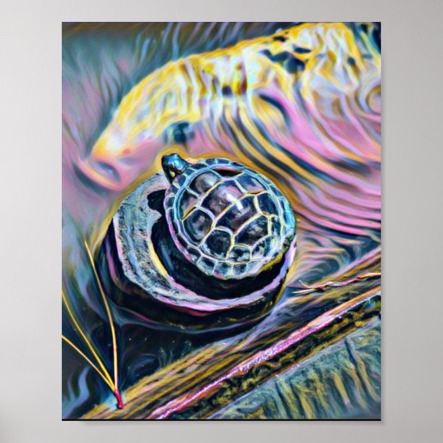 Baby Turtle Small  Poster (Front)