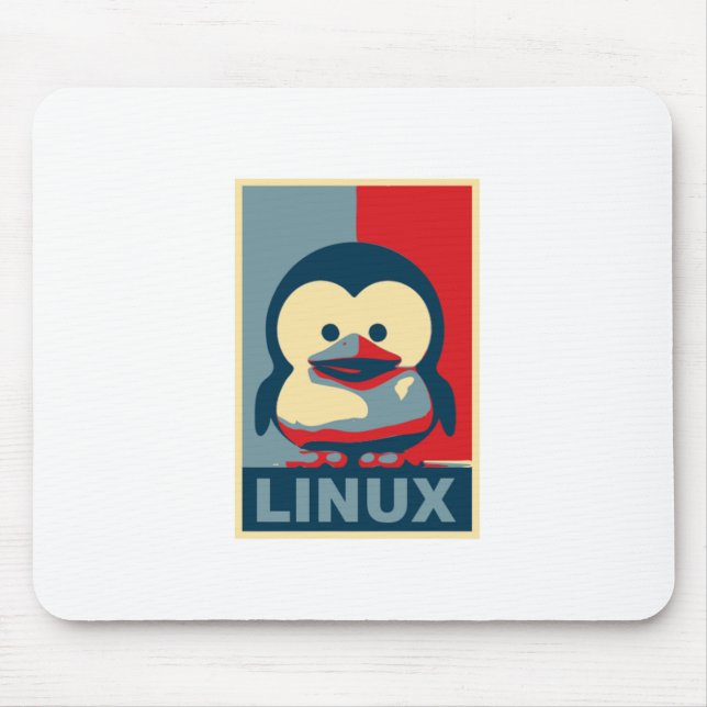 Baby Tux Linux Mouse Pad (Front)