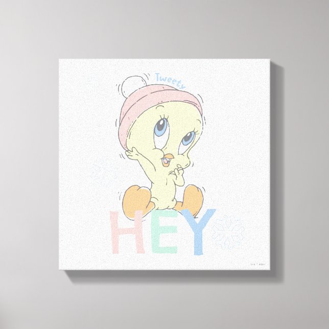 Baby TWEETY™ Hey Snow Canvas Print (Front)