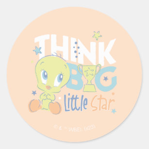 Baby TWEETY™ - Think Big Little Star Classic Round Sticker