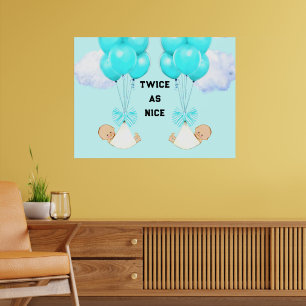 Baby Twin Boys Poster