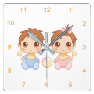 Twin Girls Cartoon Baby Kids Zazzle