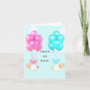 Baby Twins Card