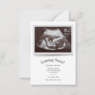 Baby Ultrasound Photo Pregnancy Announcement