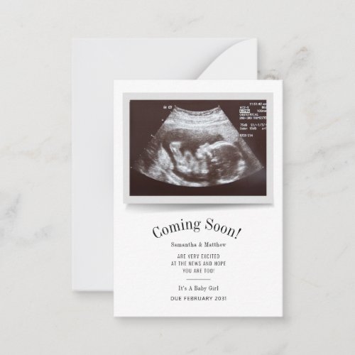 Baby Ultrasound Photo Pregnancy Announcement