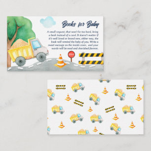 'Baby Under Construction' Books for Baby Enclosure Card