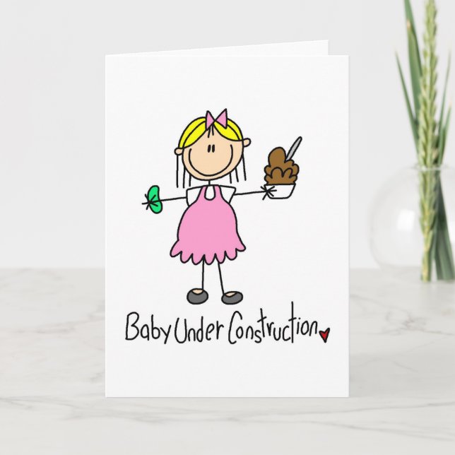 Baby Under Construction Card (Front)