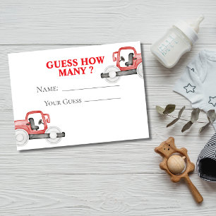 baby under construction Guess How Many Game Card