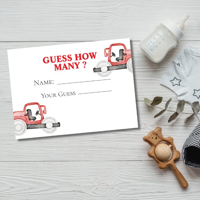 baby under construction Guess How Many Game Card (Creator Uploaded)