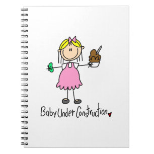 Baby Under Construction T-shirts and Gifts Notebook