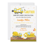 Baby Under Construction Twin Boy Truck Baby Shower