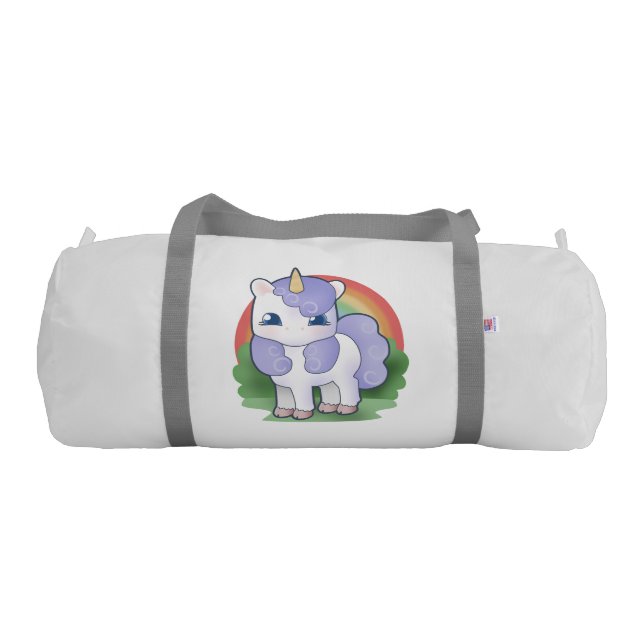 Baby Unicorn and Rainbow Gym Bag (Back)