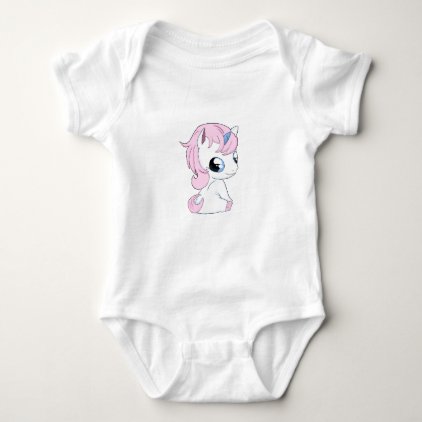 Baby unicorn baby bodysuit